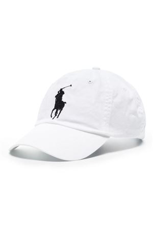 Cappello in cotone bianco RALPH LAUREN | 710673584003WHITE